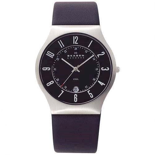 Image of Skagen Steel / Leather Kollektion Herre ur